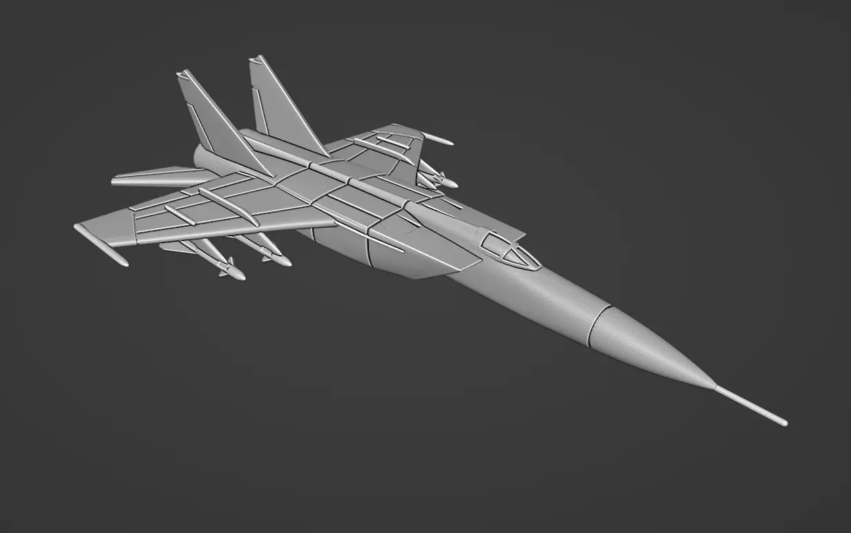 MiG-25PD 3D print model_0
