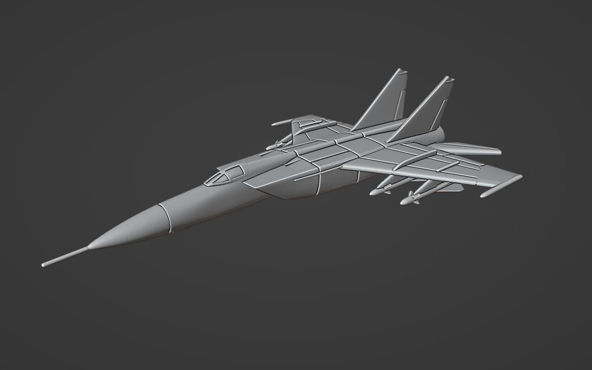 MiG-25PD 3D print model_1