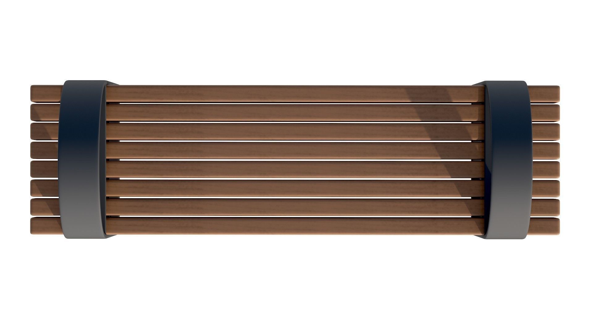 City Bench 05 Low-poly 3D model_8