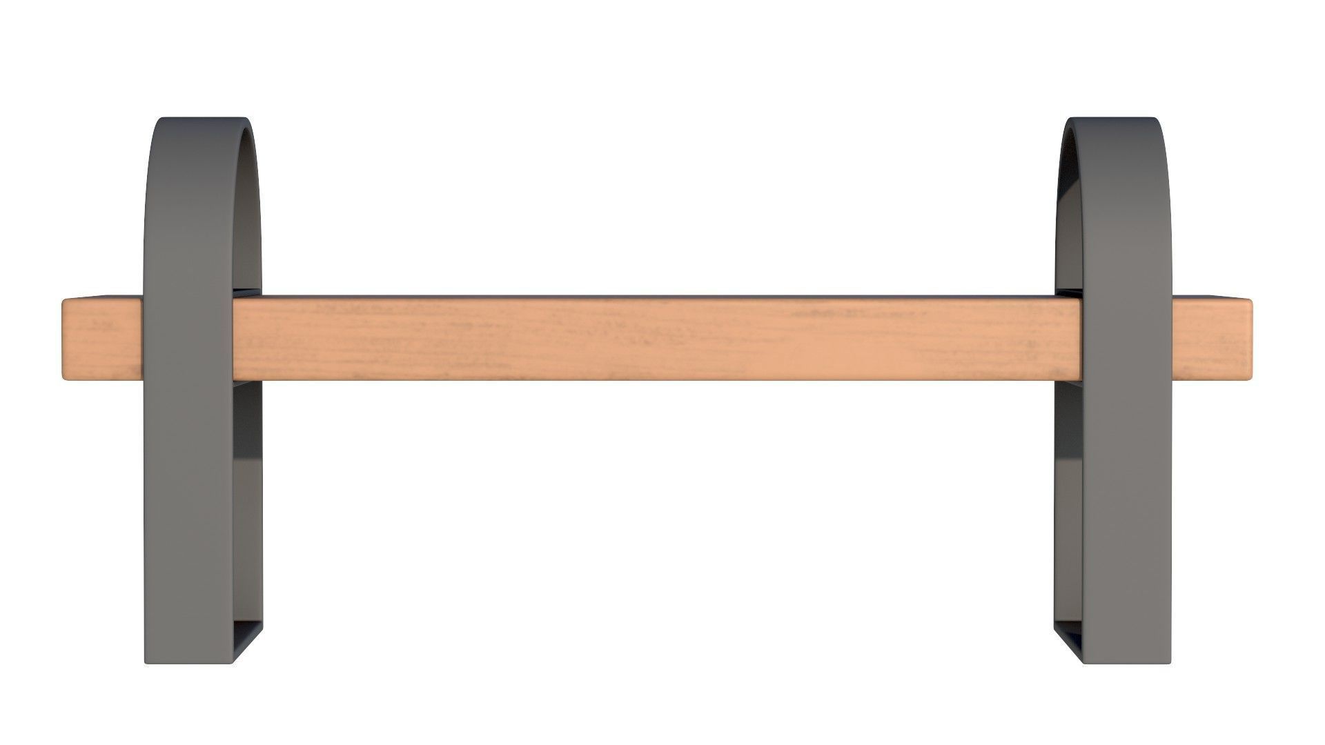 City Bench 05 Low-poly 3D model_3