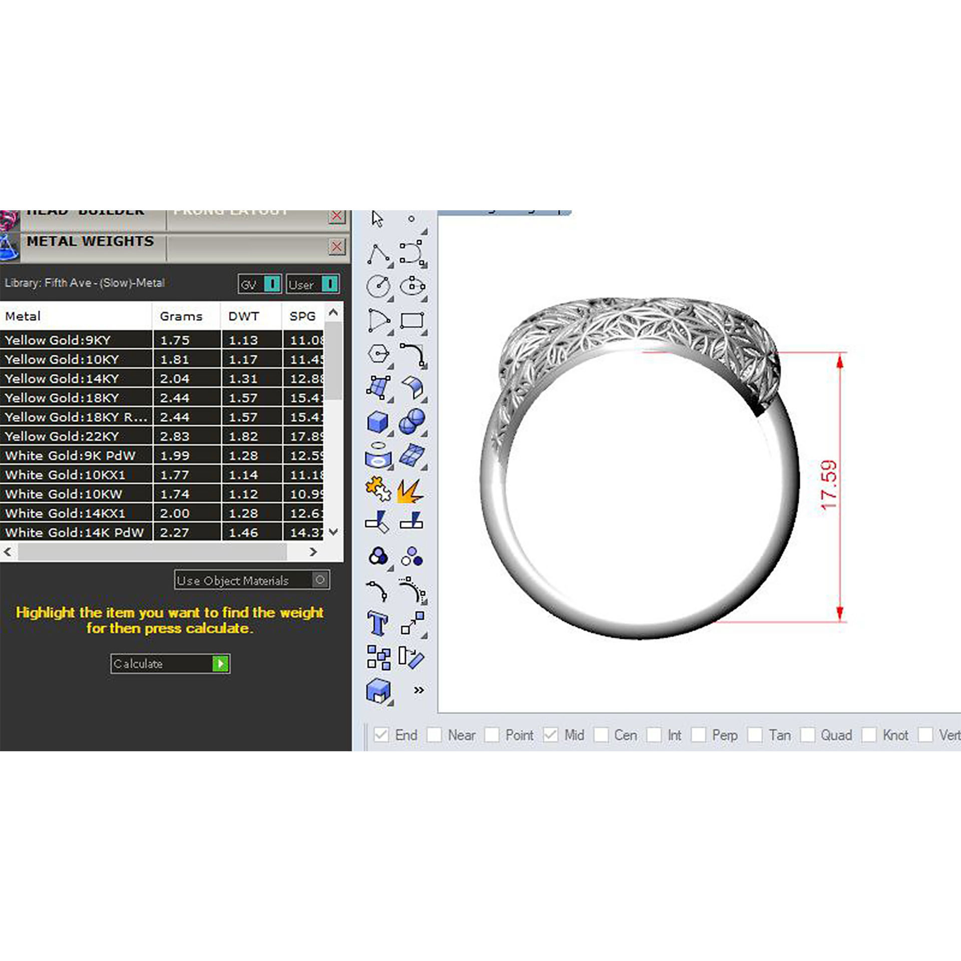 Gold ring 02 3D print model_3
