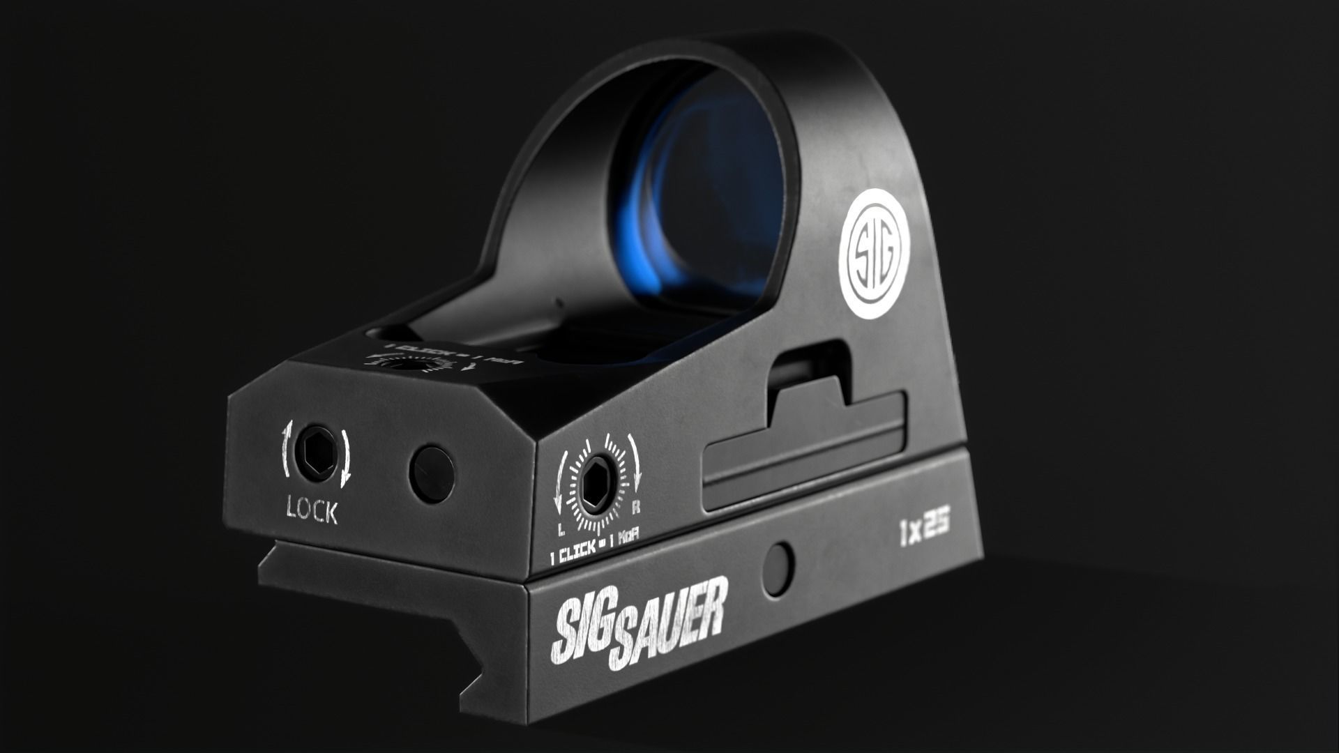 Sig Sauer Romeo3 Red Dot Sight Low-poly 3D model_4