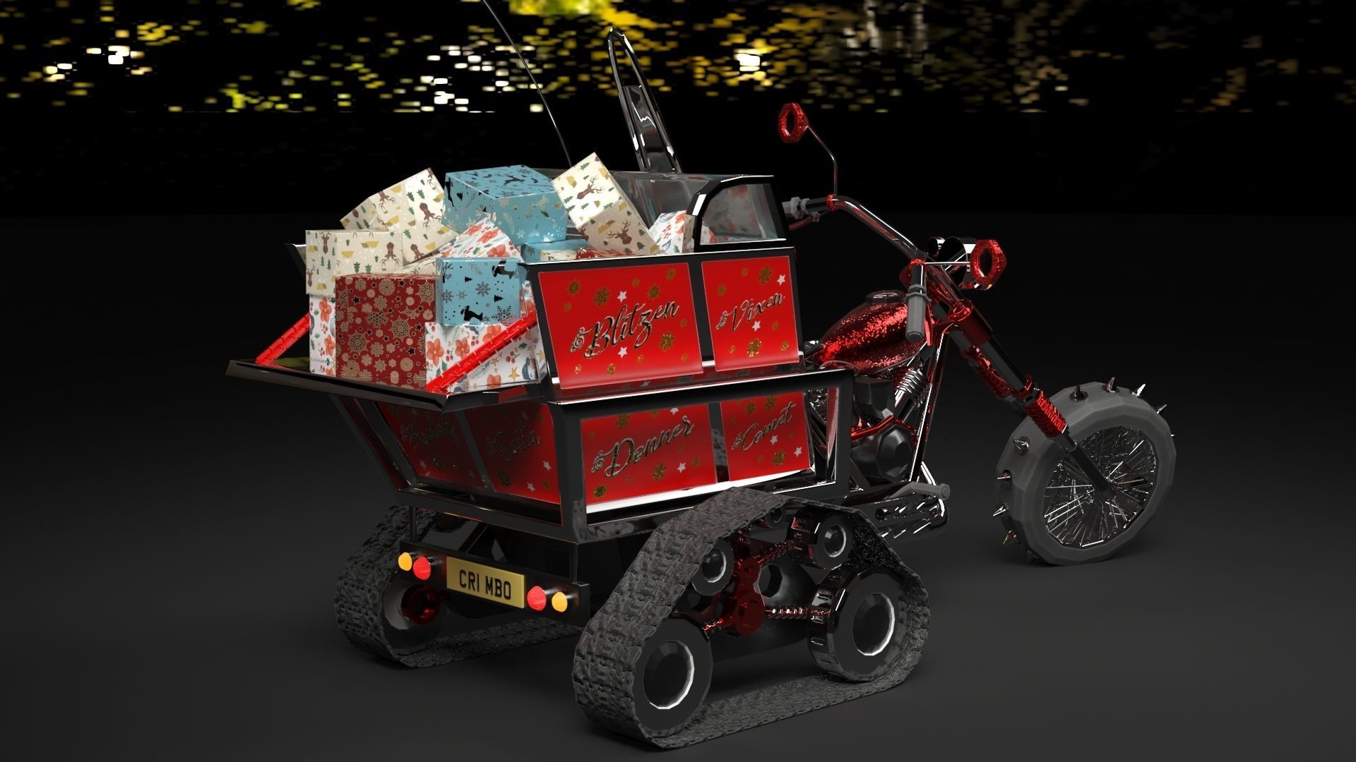 eSanta Bike 3D model_3