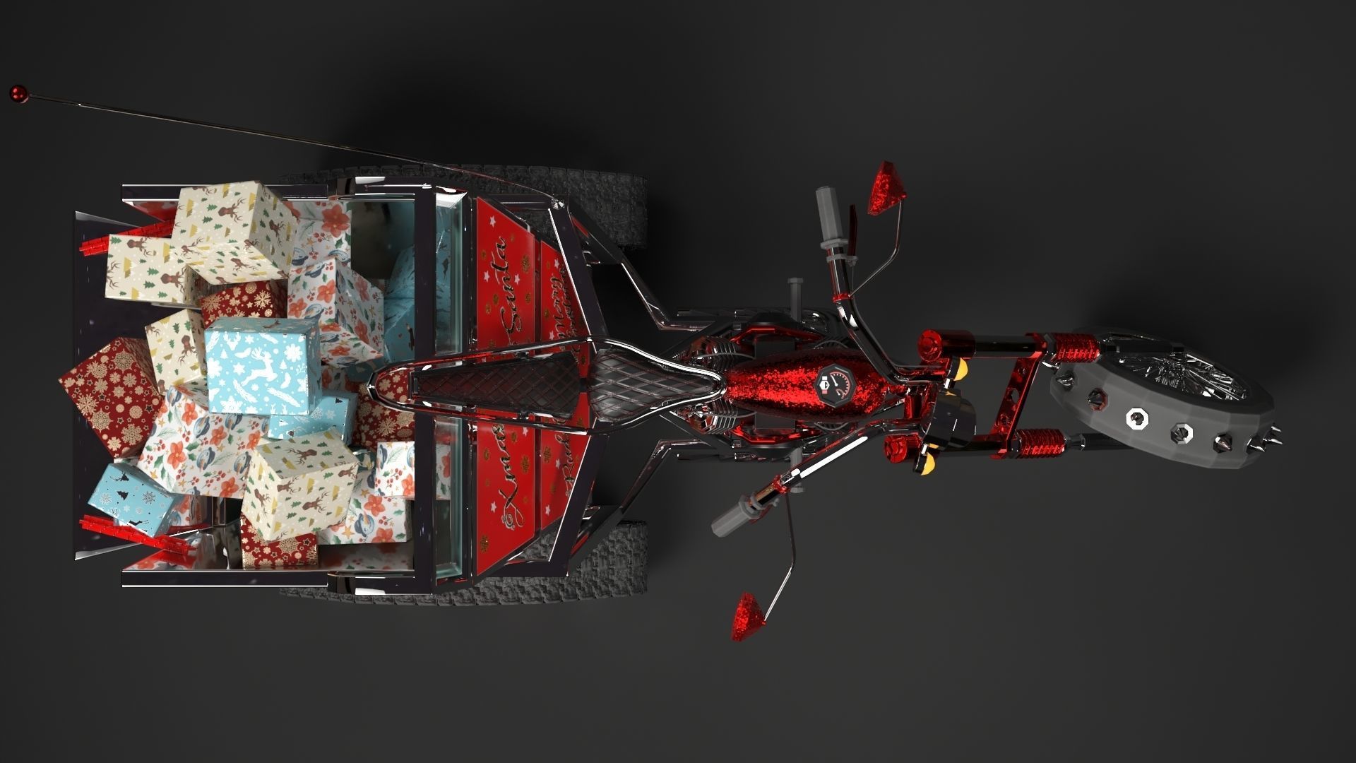 eSanta Bike 3D model_4