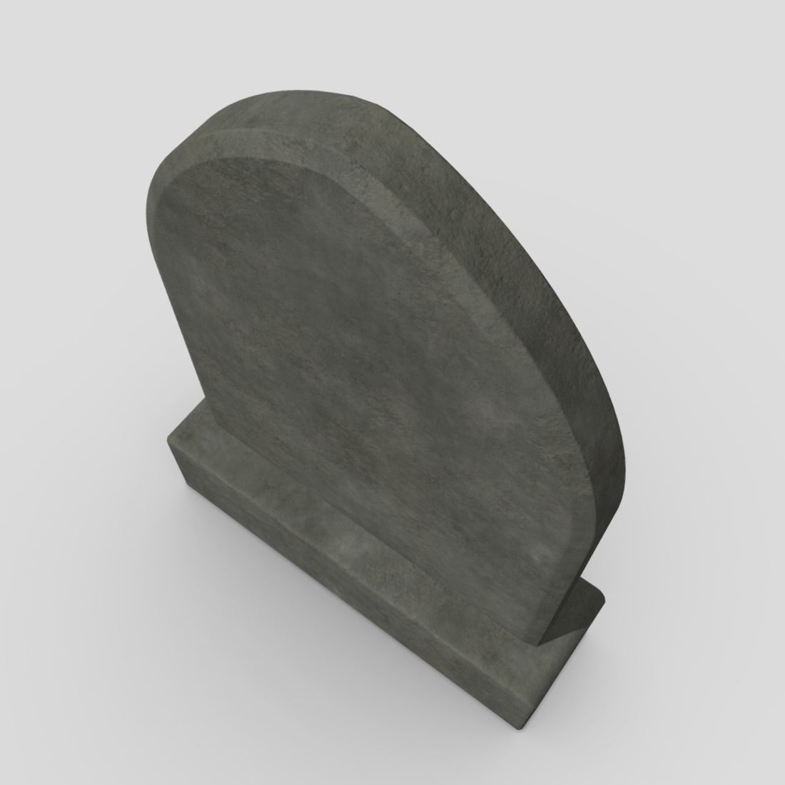 Tombstone 2 Low-poly 3D model_7