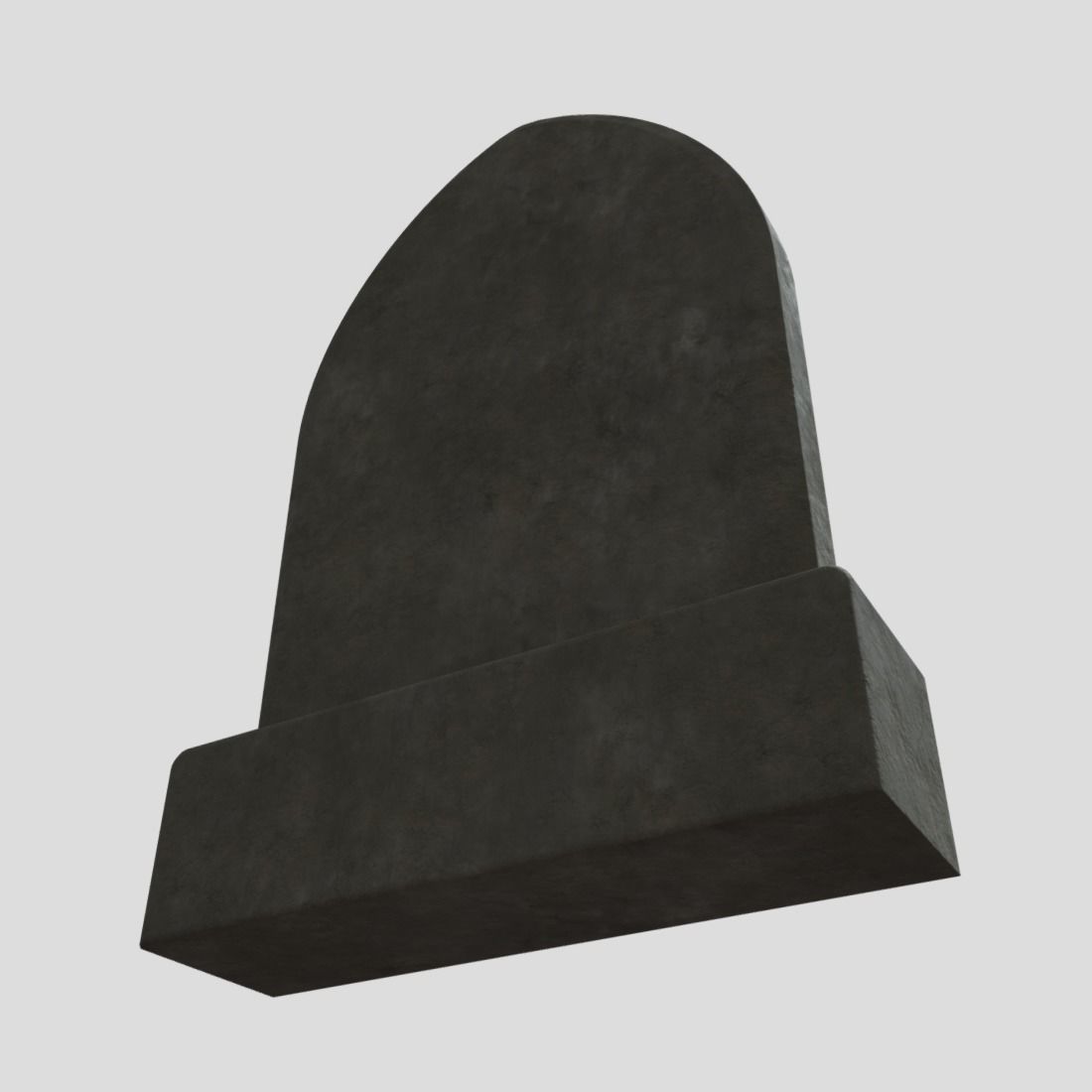 Tombstone 2 Low-poly 3D model_9