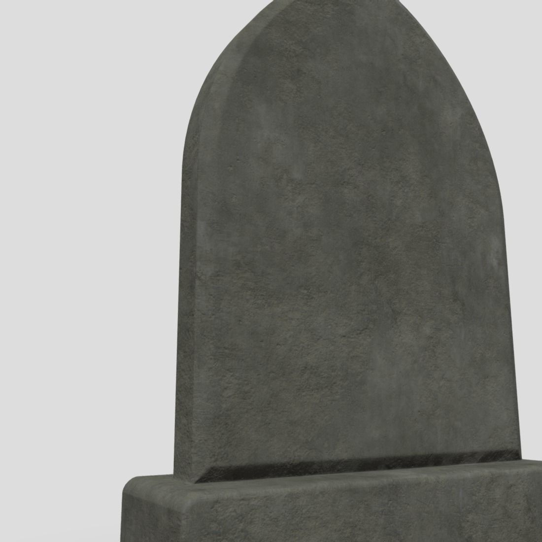 Tombstone 2 Low-poly 3D model_13