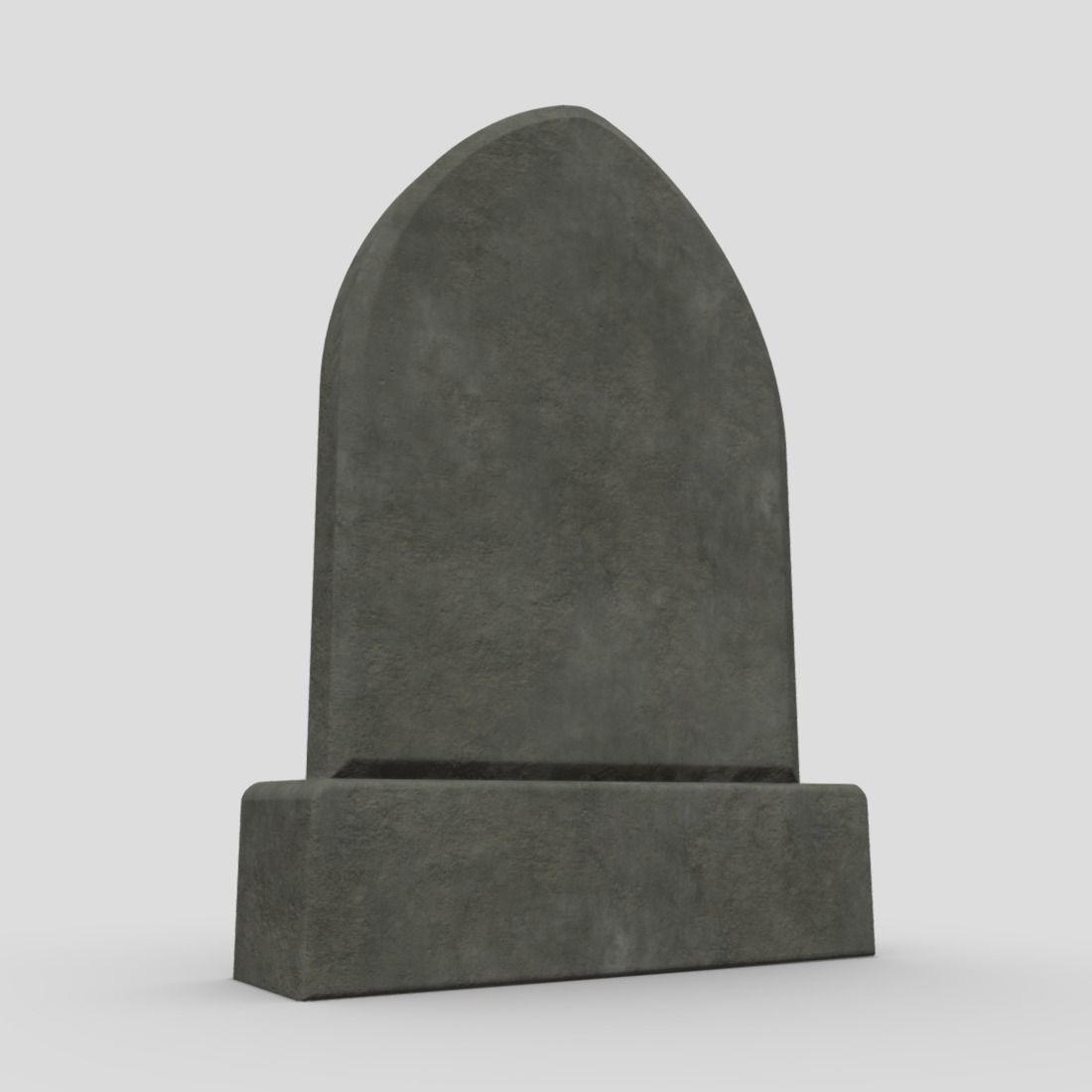 Tombstone 2 Low-poly 3D model_11