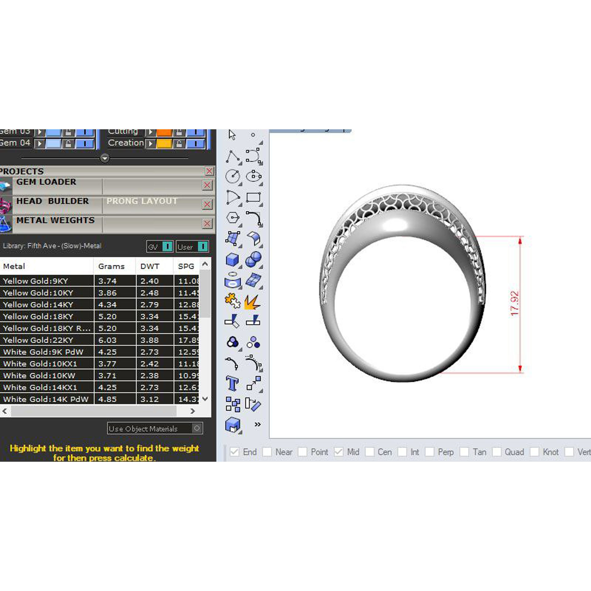 Gold ring 03 3D print model_4