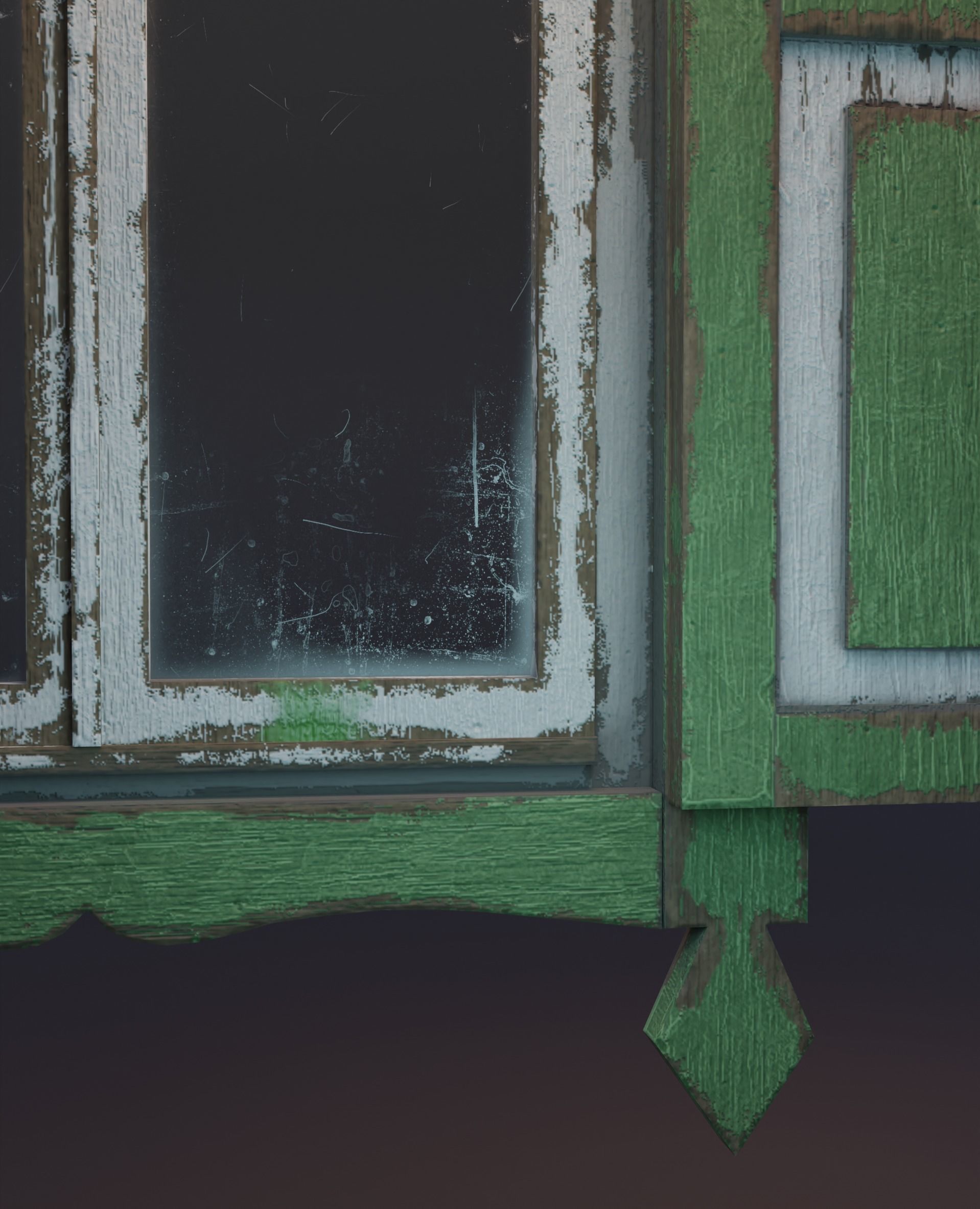 10 old windows pack Low-poly 3D model_22