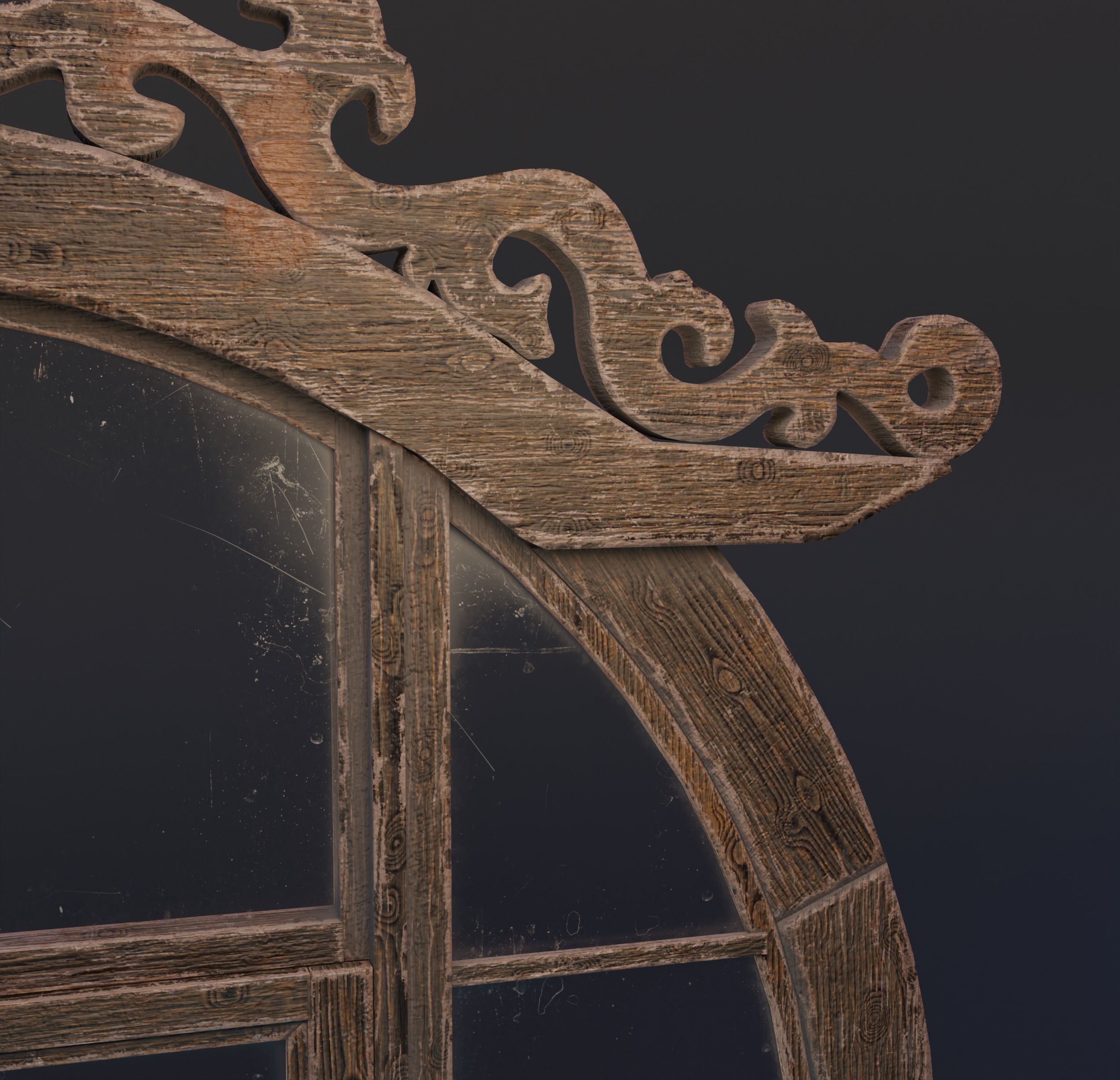 10 old windows pack Low-poly 3D model_6