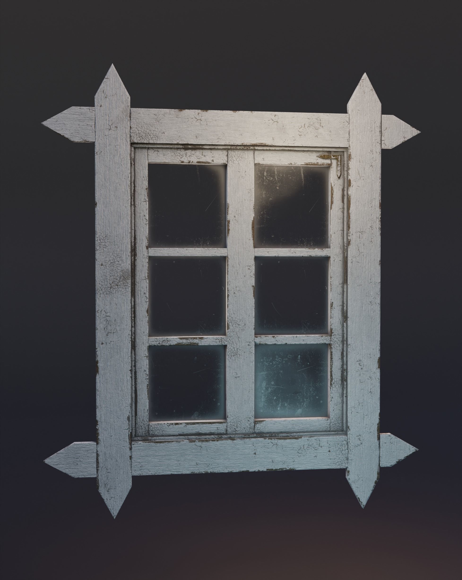 10 old windows pack Low-poly 3D model_27
