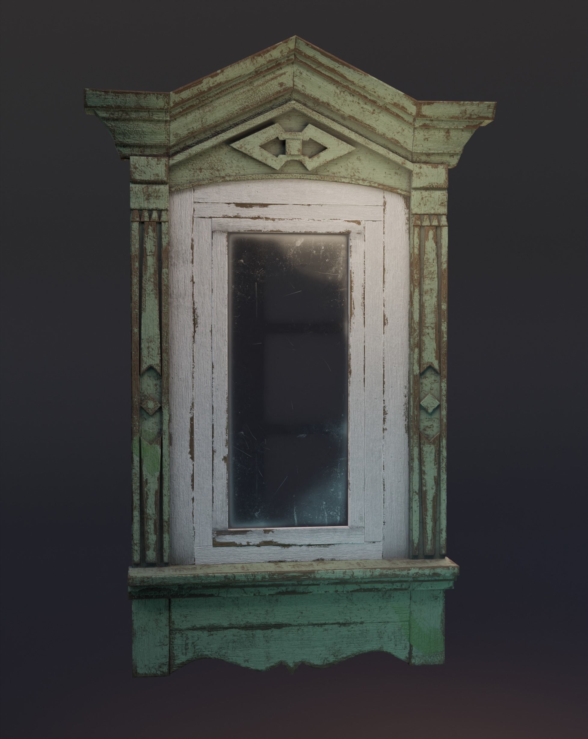 10 old windows pack Low-poly 3D model_30