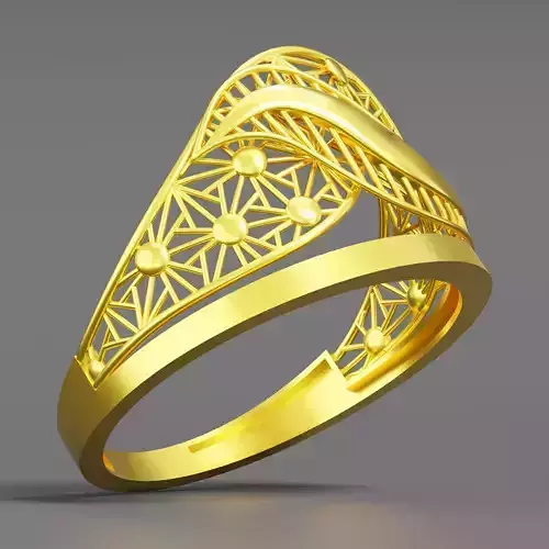 Gold ring 04 3D print model