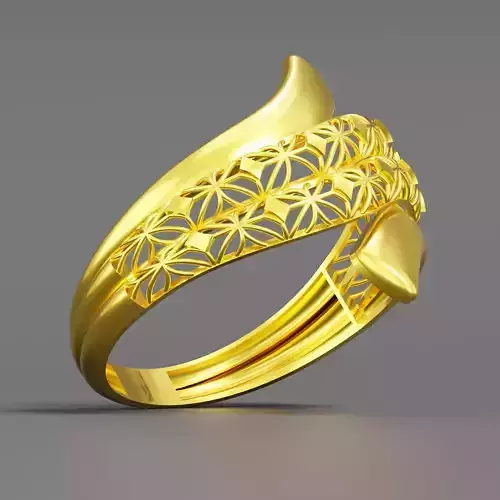 Gold ring 05 3D print model