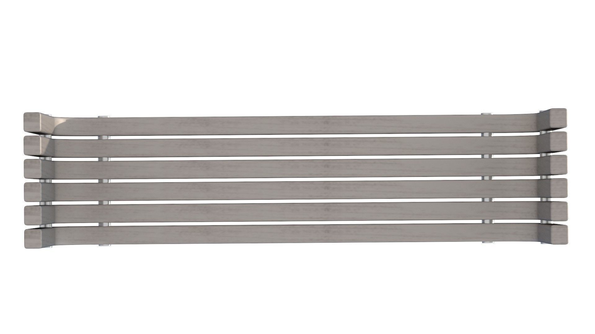 City Bench 13 Low-poly 3D model_8