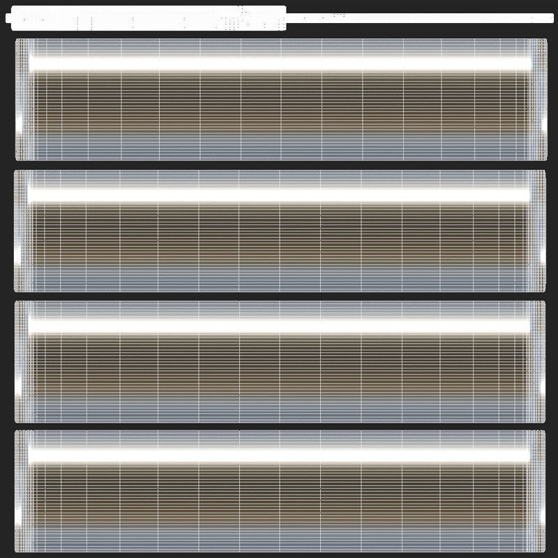 City Bench 13 Low-poly 3D model_13