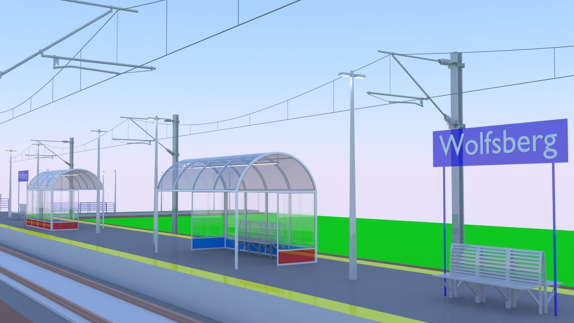 Local railway station IV 3D model_12