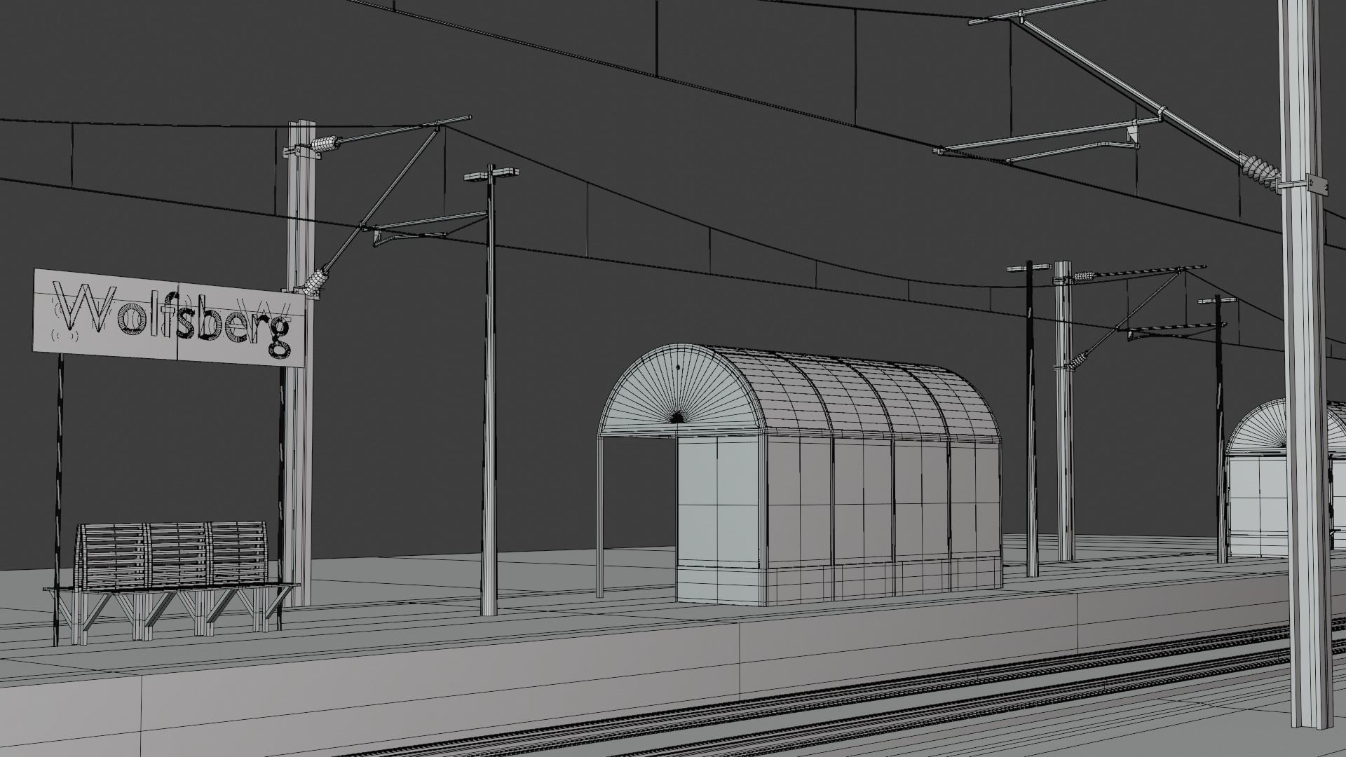 Local railway station IV 3D model_3