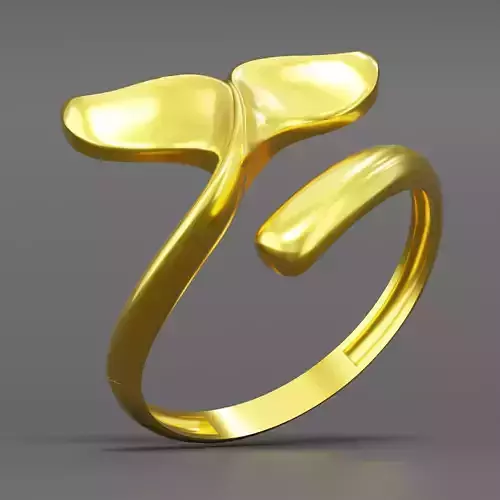 Dolphin ring 06 3D print model
