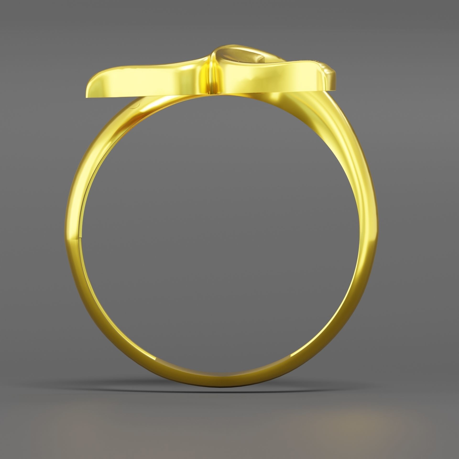 Dolphin ring 06 3D print model_6