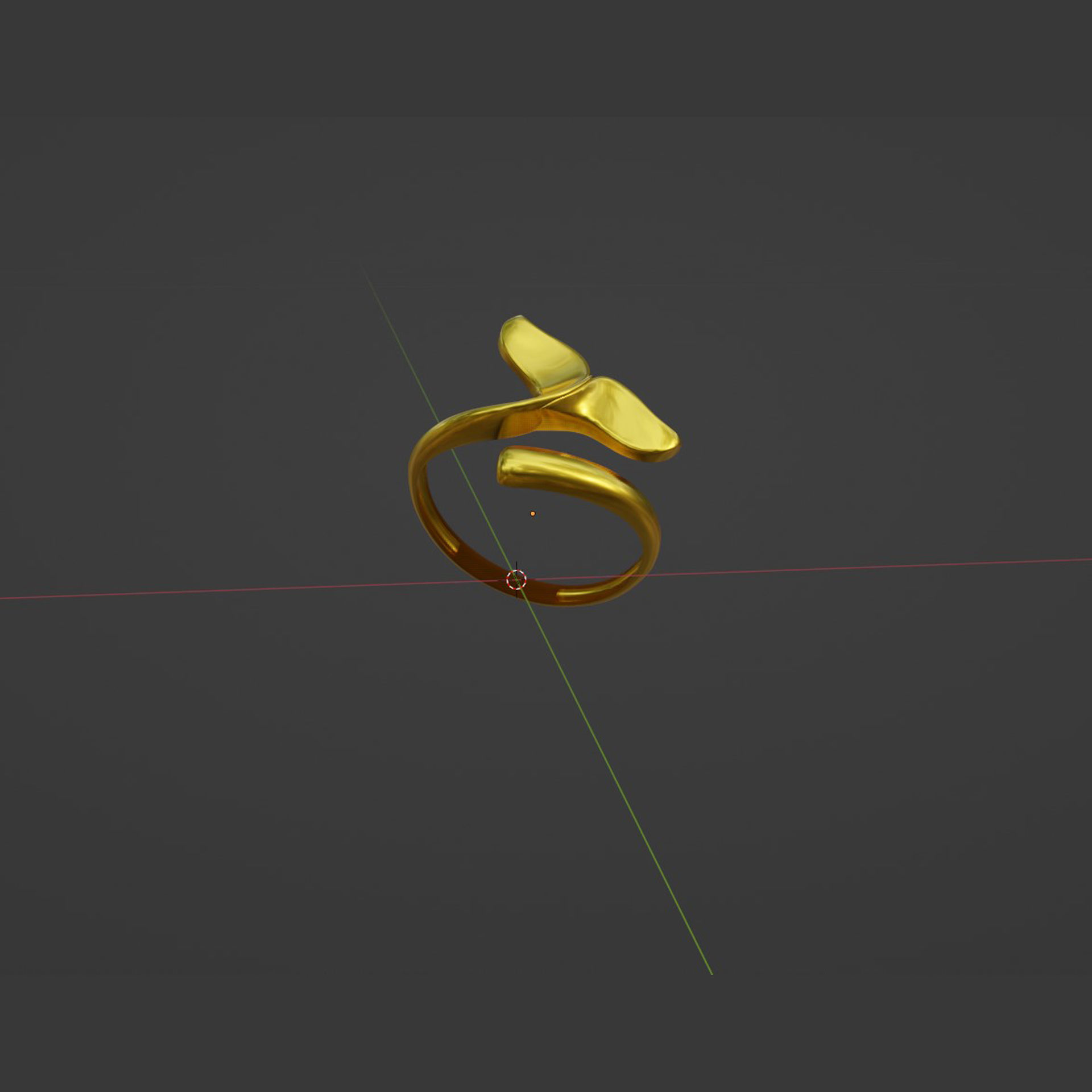 Dolphin ring 06 3D print model_7