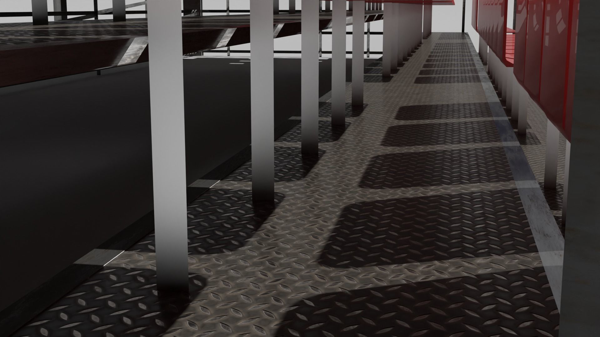 Basket ball court Free low-poly 3D model_7