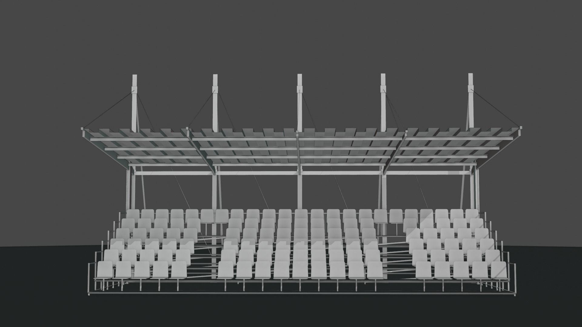 Basket ball court Free low-poly 3D model_15