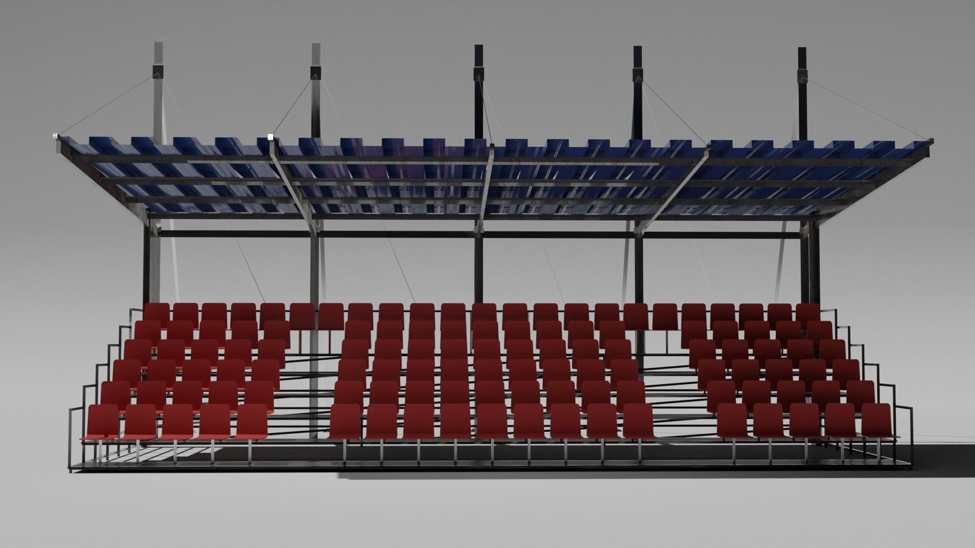 Basket ball court Free low-poly 3D model_5