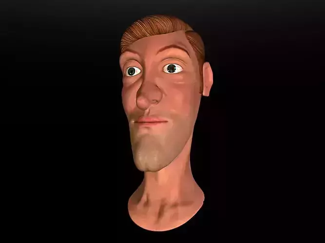 Cartoon Head 3D model
