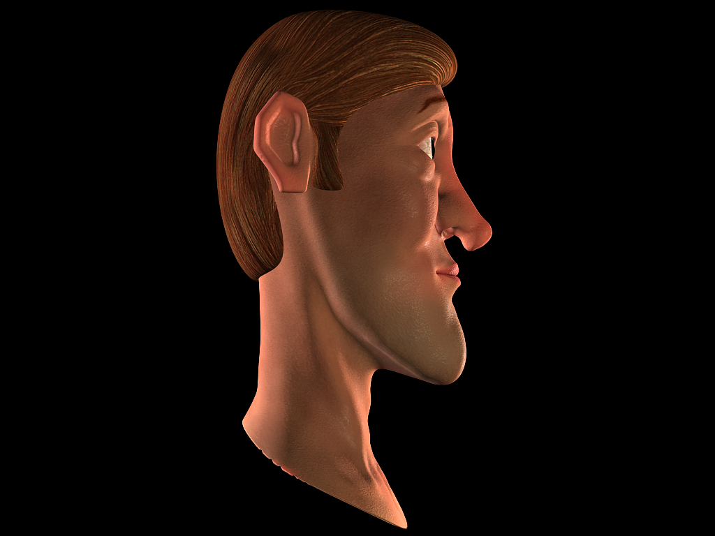 Cartoon Head 3D model_5