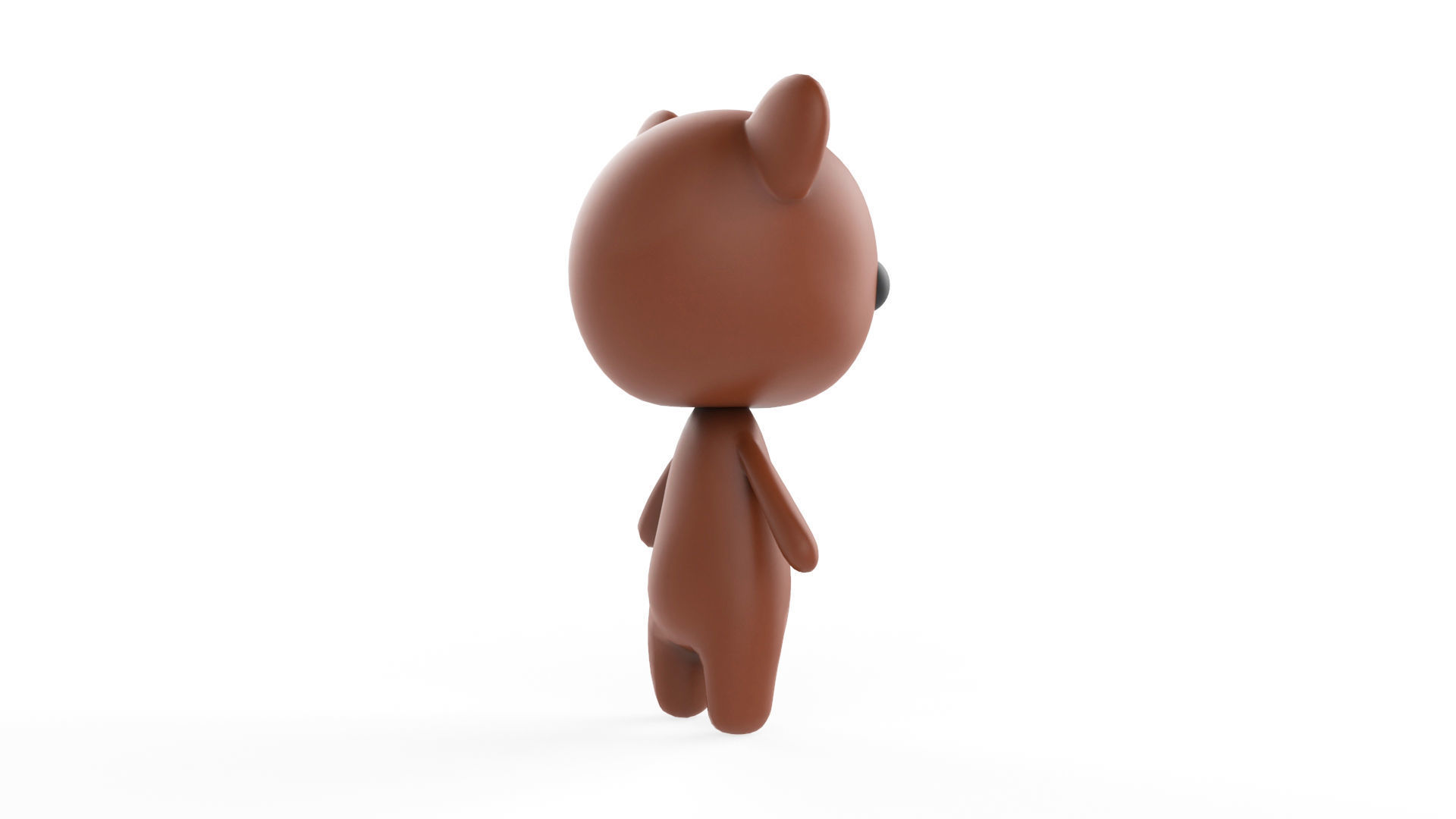 Bear  low poly animated v001  Low-poly 3D model_8