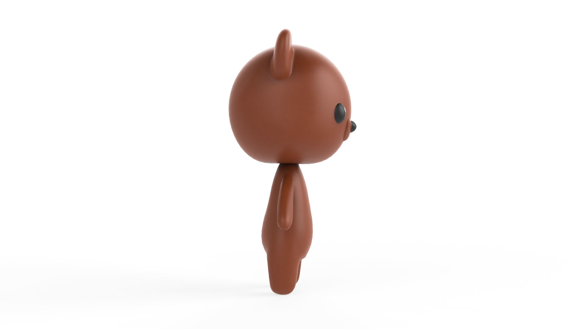 Bear  low poly animated v001  Low-poly 3D model_7