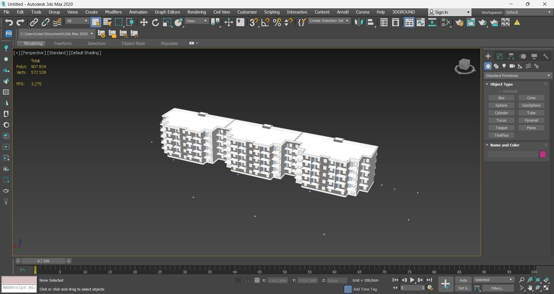 5 Storey House Model 3D model_7
