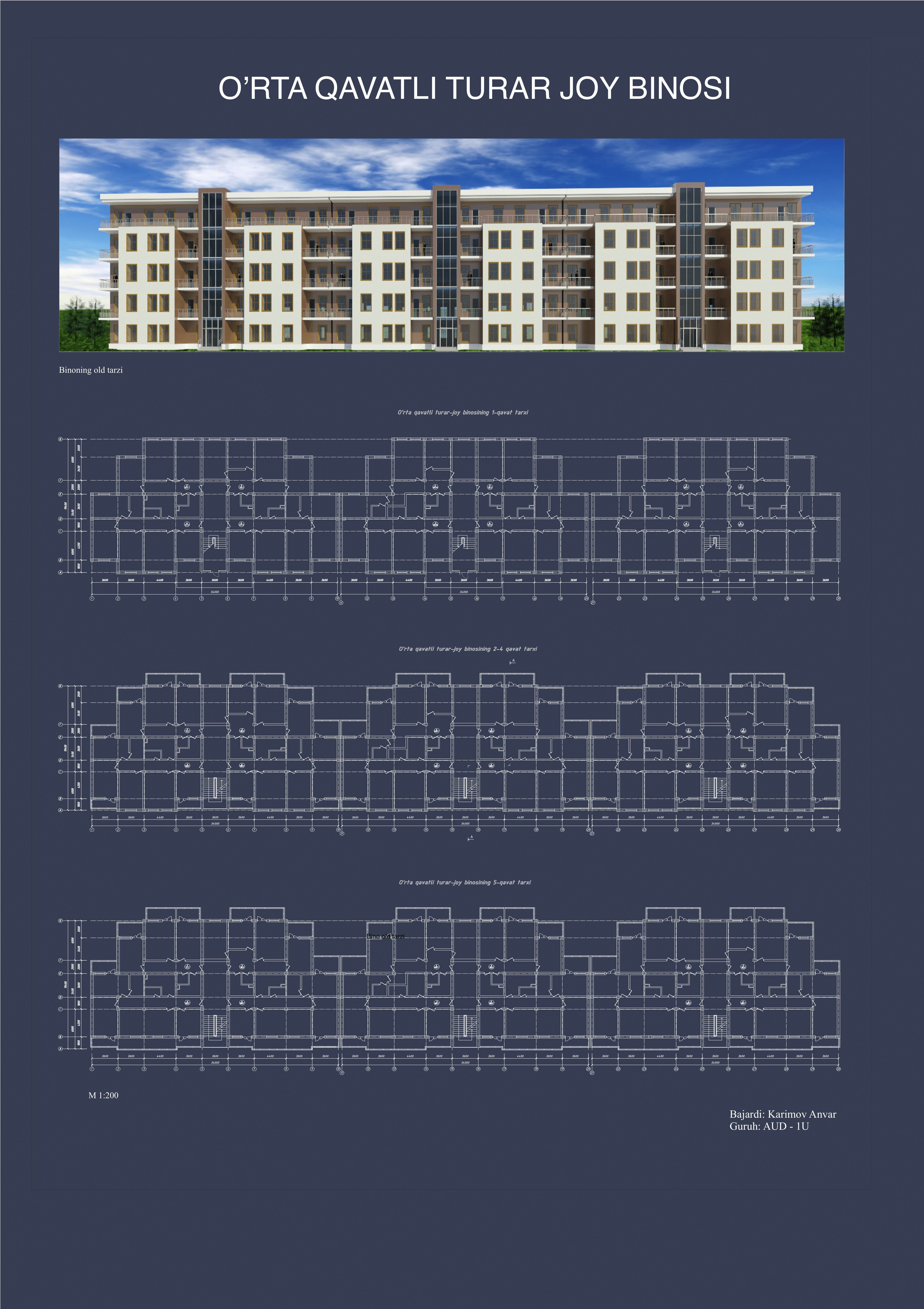 5 Storey House Model 3D model_8
