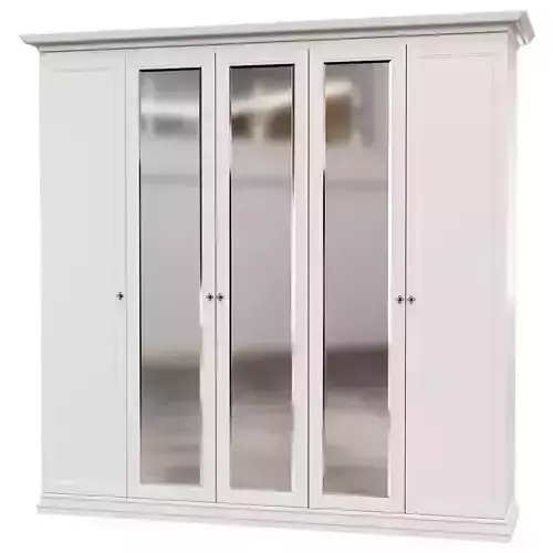 Wardrobe of 5 st with mirrors Amelie