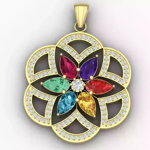 colorful pendant