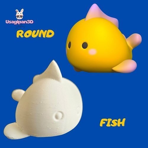 Round Fish 3D print model