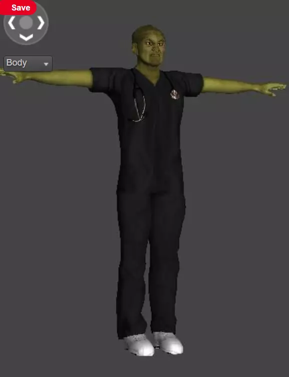 Suad Rigged Free 3D model