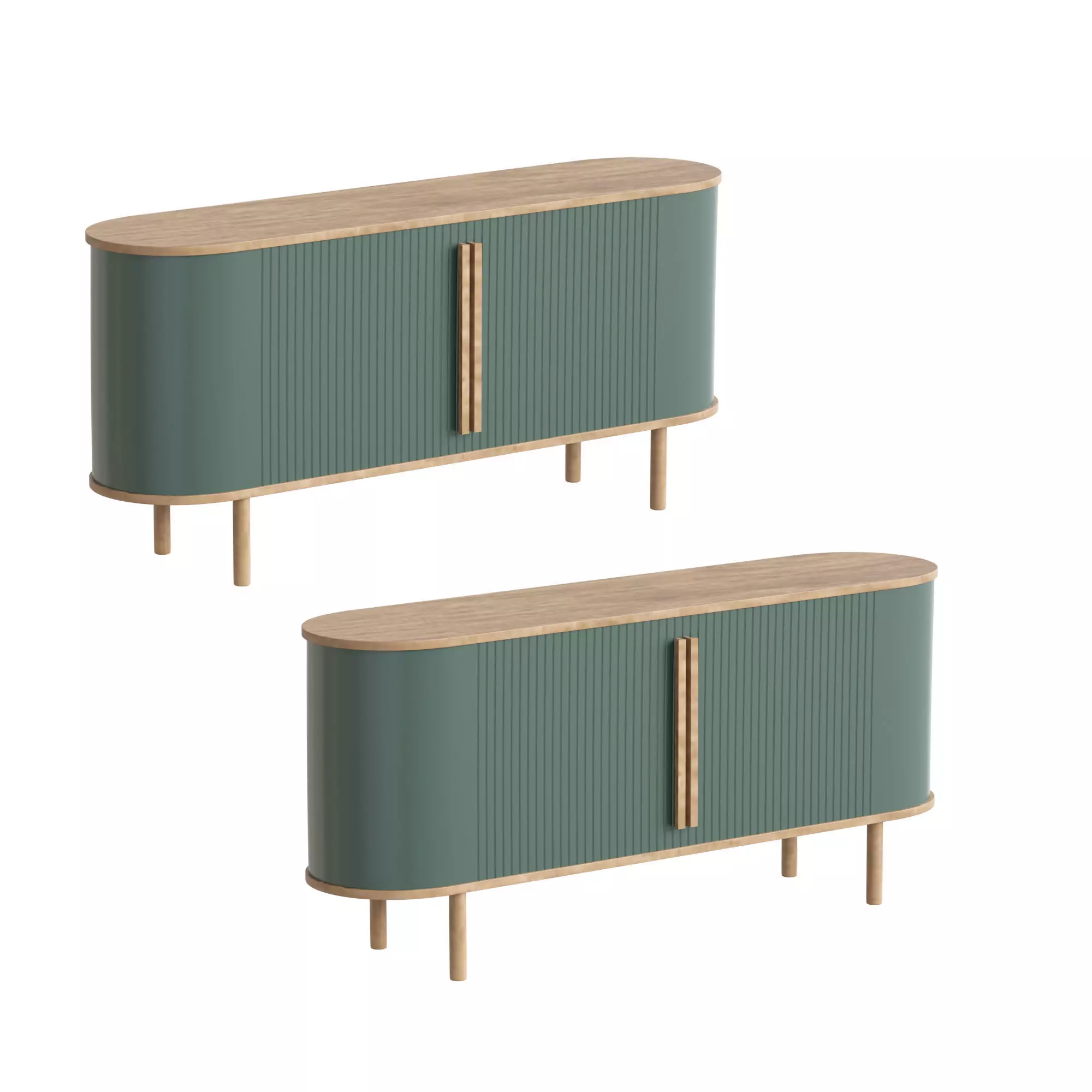 consol kitchen Low-poly 3D model_0