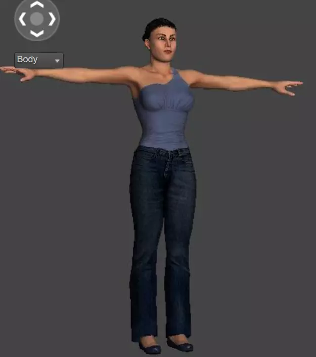 Daniella rigged Free 3D model