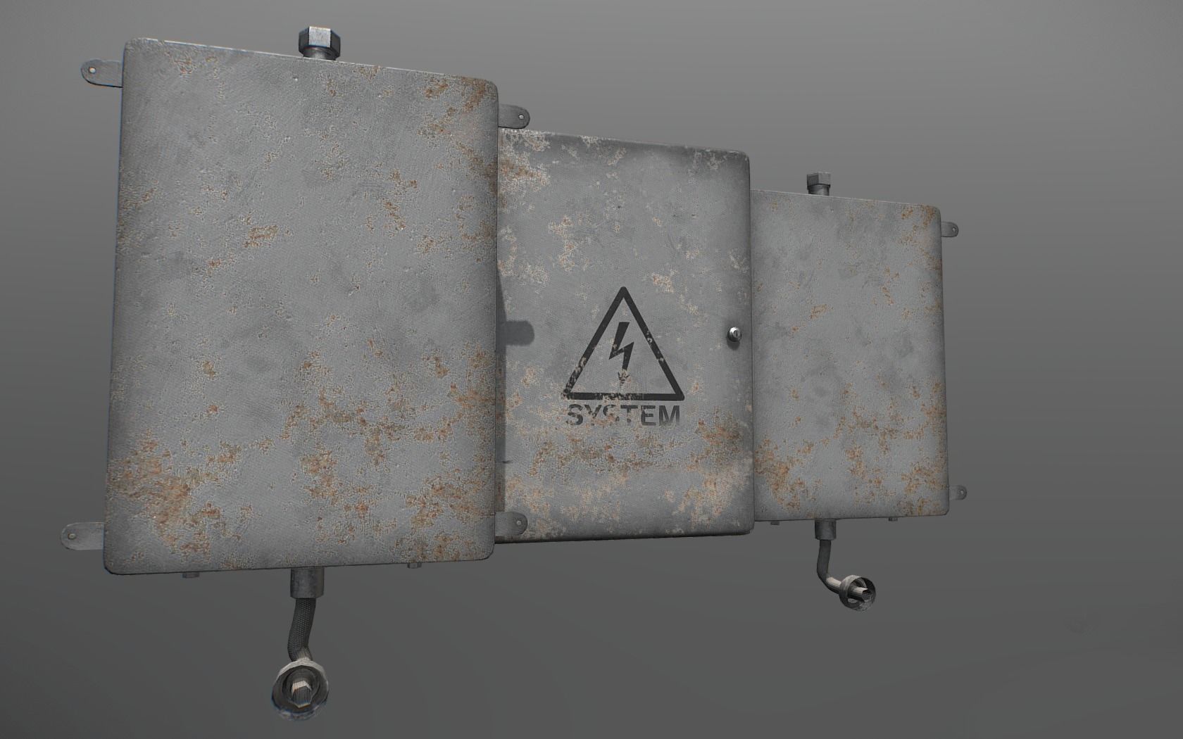 Fusebox Low-poly 3D model_8