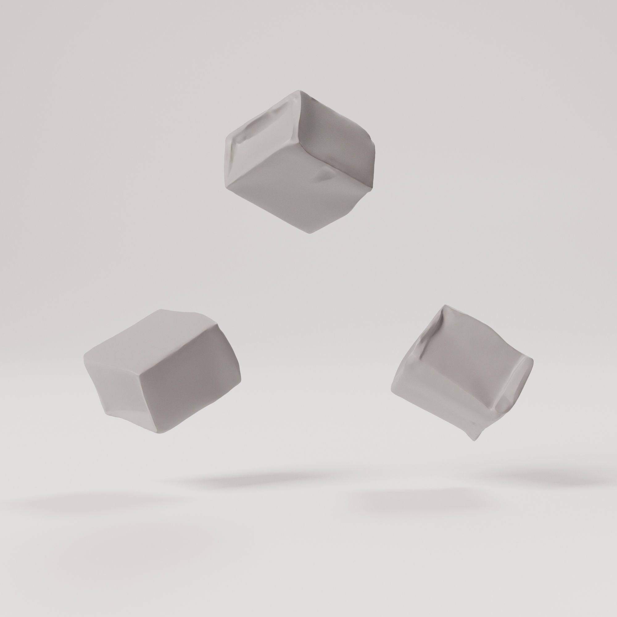 Caramel Low-poly 3D model_3