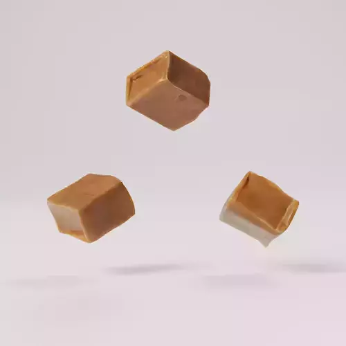 Caramel Low-poly 3D model