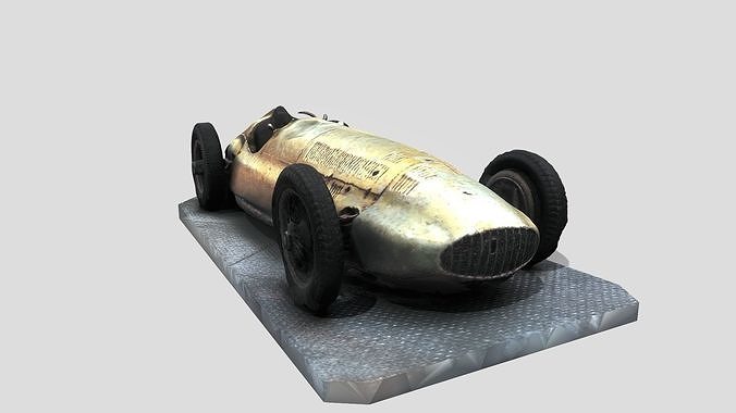 Vintage Car - Mercedes Benz 3D model
