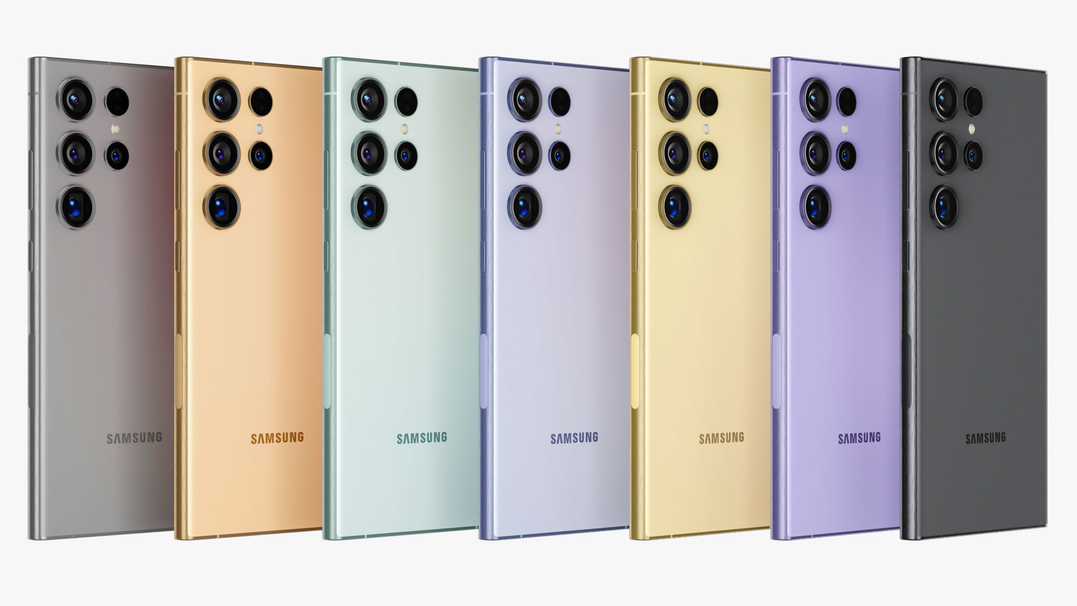 Samsung Galaxy S24 and S24 Plus and S24 Ultra All colors v1 3D model_2