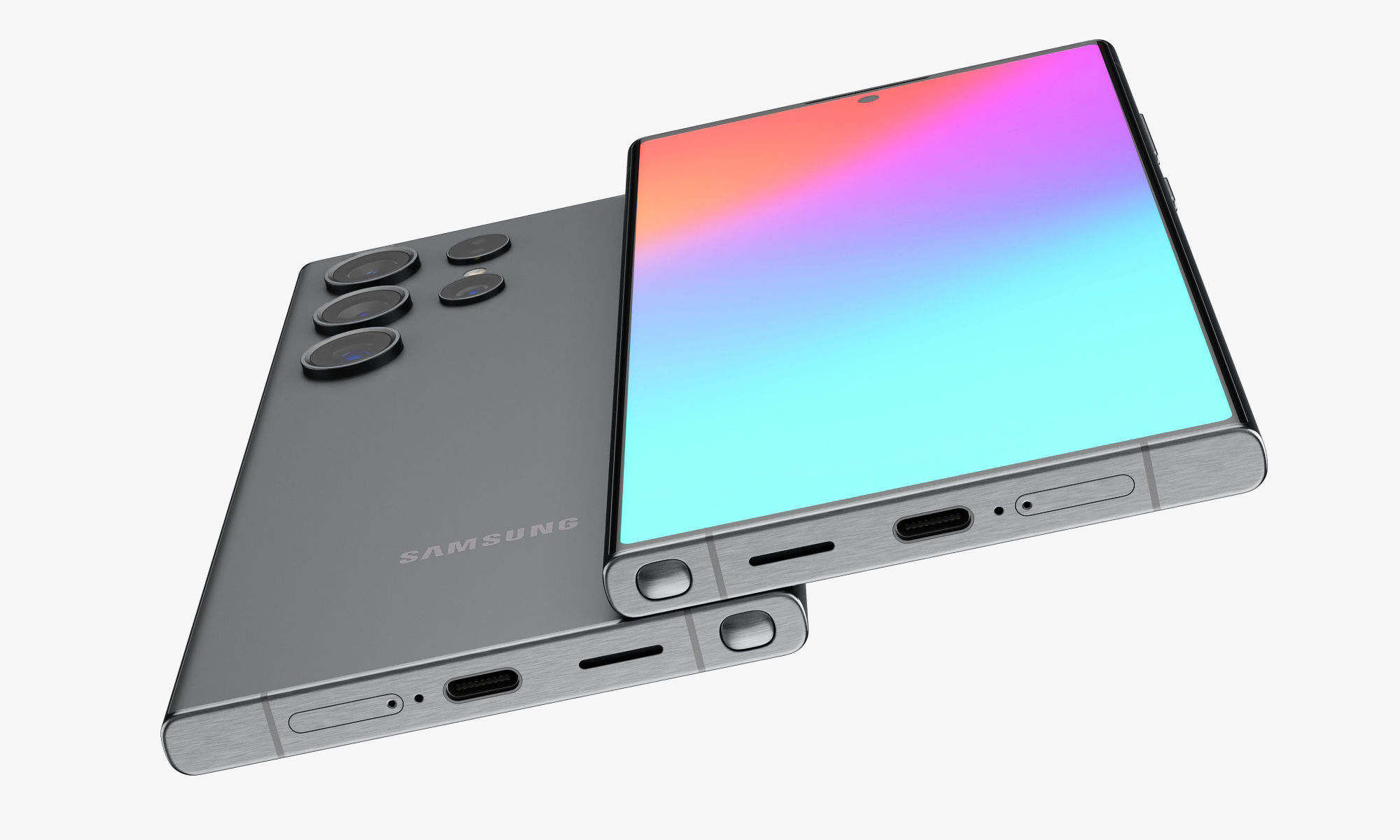 Samsung Galaxy S24 and S24 Plus and S24 Ultra All colors v1 3D model_14