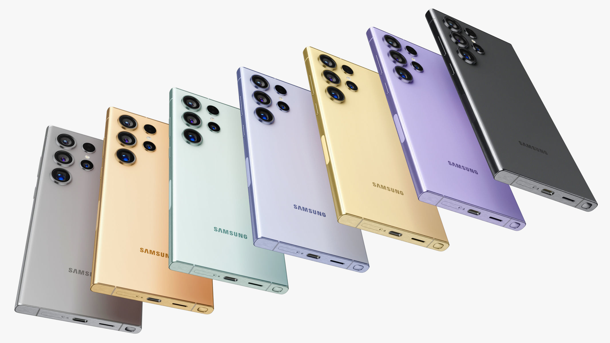 Samsung Galaxy S24 and S24 Plus and S24 Ultra All colors v1 3D model_5