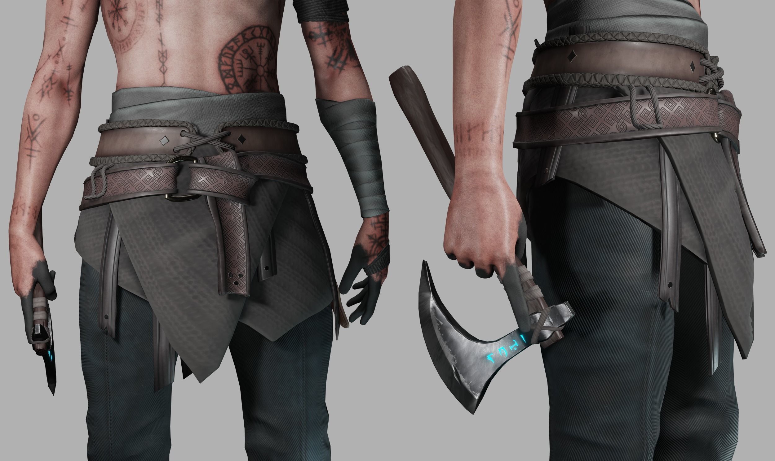 Viking Game Ready Low-poly 3D model_4