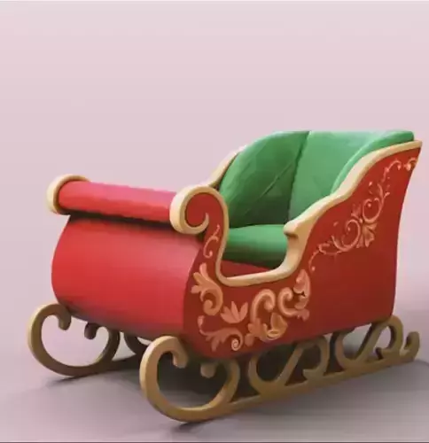 Christmas Sled 3D print model